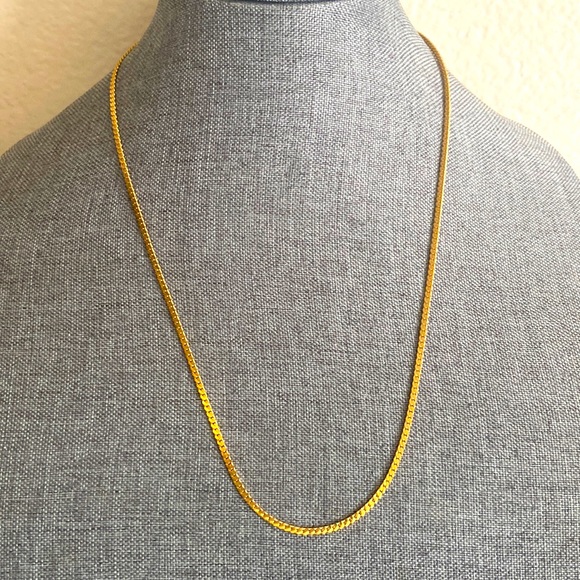Vintage 70s Korea Gold TONED Necklace - Picture 1 of 3